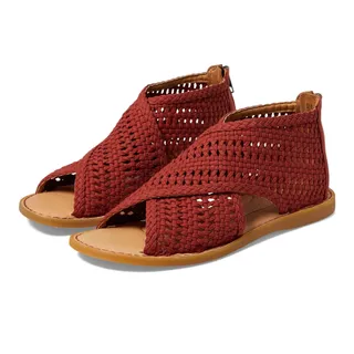 Photo of Born Womens Iwa Mac Cross-Front Sandals US 8 M EU 38.5 Rust Fabric