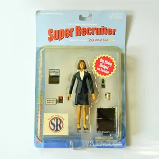 Photo of NIB Vintage Yahoo! HotJobs Super Recruiter Action Figure | Y2K 2005 HR Promo