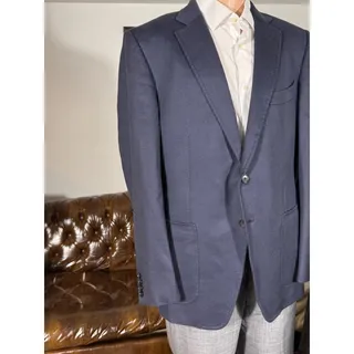 Photo of Tom Ford 100% Cashmere Flannel O'Connor Blazer Navy Blue EUC 54 EU 44R US