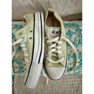 Photo of VINTAGE UNWORN MADE IN USA CONVERSE CHUCK TAYLOR ALL STARS 5/7 MINT GREEN