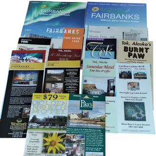 Photo of Fairbanks & Tok, Alaska Travel Brochures & Guides Lot (2009-2016)