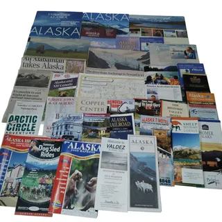 Photo of Vintage Alaska Travel Ephemera Lot - Maps, Brochures, Guides (2009-2016)
