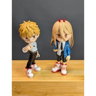 Photo of Set of Two PalVerse Chainsaw Man Denji and Power Figures