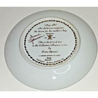 Photo of Vintage 1978 Fairmont Irene Spencer Hug Me Collector Plate Limited Edition