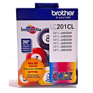 Photo of Genuine Brother LC201CL LC2013PKS Color Ink 3-Pack - EXPIRED 04/2024