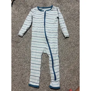 Photo of Kickee Pants 9-12 month blue striped outfit