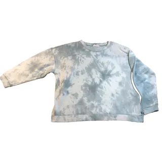 Photo of Pink Rose Womens XL Blue Gray Tie Dye Oversized Sweatshirt Crewneck Pullover
