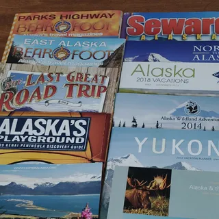 Photo of Vintage Alaska & Yukon Travel Ephemera Lot - Brochures & Guides 2009+