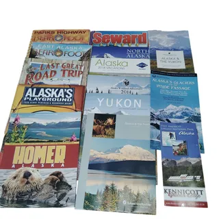 Photo of Vintage Alaska & Yukon Travel Ephemera Lot - Brochures & Guides 2009+