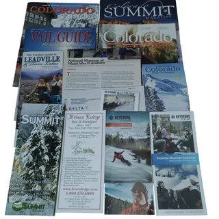 Photo of Colorado Travel Ephemera Lot - Keystone Vail Frisco Leadville Souvenirs 2010-11