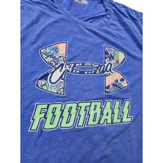 Photo of Under Armour Football T Shirt Medium Loose HeatGear Tee California Map Graphic