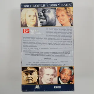 Photo of Biography of the Millennium 100 People 1000 Years A&E 4 VHS Boxed (Good)