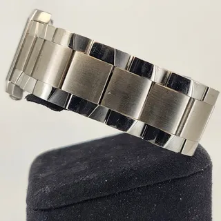 Photo of Bulova Rectangular Silver-Tone White Dial Roman Numeral Quartz Watch