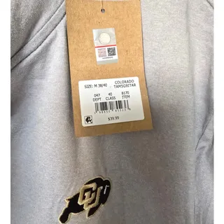 Photo of Colorado Buffaloes CU Buffs Rivalry Threads 91 Men's M 1/4 Zip Pullover Gray NWT