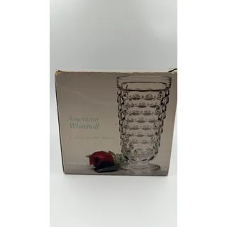 Photo of Vintage American Whitehall 14 oz Cooler Glasses Set 4 Clear Cubist Box 4459
