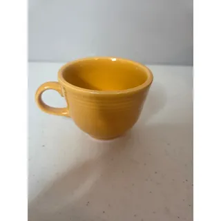 Photo of Fiestaware Marigold Cup & Saucer Retired Replacement China Vintage Yellow Set