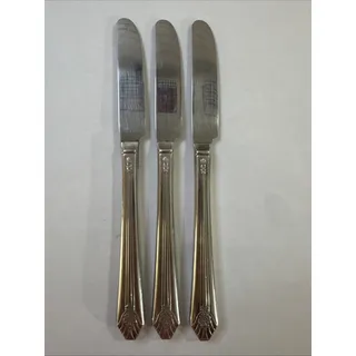 Photo of 3 Grille Knives - Imperial - International Silverplate Wm Rogers Silverware 8.5”