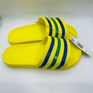 Photo of adidas Adilette Aqua Yellow Slides HQ2446 | Mens 6 Womens 7 US | New