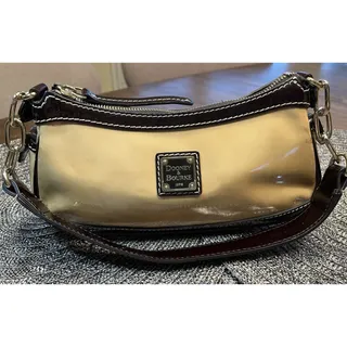 Photo of Dooney & Bourke Women's Small Hobo Shoulder Bag Or Baguette Style Chestnut