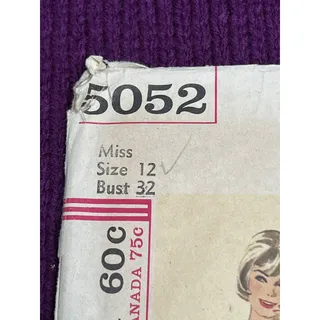 Photo of Simplicity Pattern 5052 dress fit and flare mod 1960s size 12