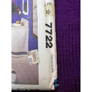 Photo of McCalls 7722 sewing pattern bathroom accessories