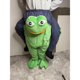 Photo of Ride On Frog Costume Green Frog Costume Halloween Adult One Size