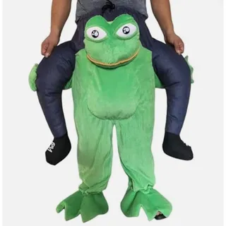 Photo of Ride On Frog Costume Green Frog Costume Halloween Adult One Size