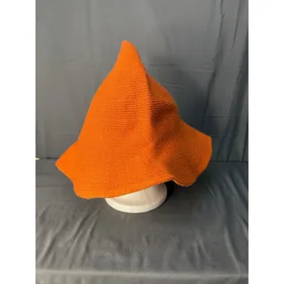 Photo of Halloween Wizard Hat Women Witch Hat Top Pointed Caps Big Brim Wool Hat Orange