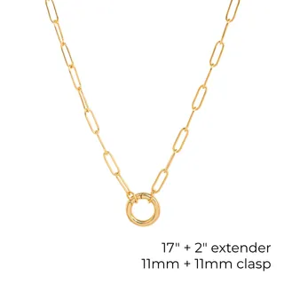Photo of Charm Keeper Necklace – 18K Gold Plated, Waterproof & Adjustable