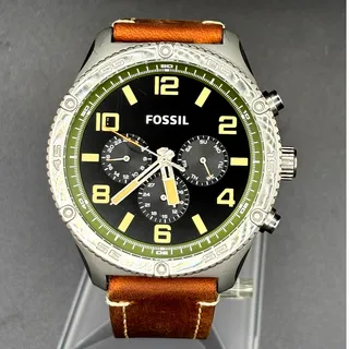 Photo of Fossil Brox BQ2624 Multifunction Black Dial Men’s Watch 50mm Brown Leather