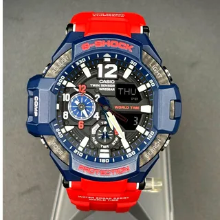 Photo of Casio G-Shock Gravitymaster GA-1100-2A Twin Sensor Blue Red Watch
