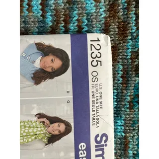 Photo of Simplicity 1235 pattern scarf neck warmer fleece 