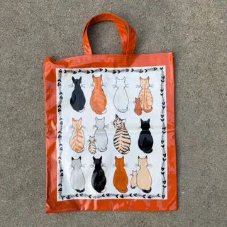 Photo of Cats In Waiting Kittens UW Giftware PVC Coated Cotton Tote Bag