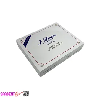 Photo of J London Luxury Collection 10th Corona Gorda Empty Wooden Cigar Box 8x6.5x1.5