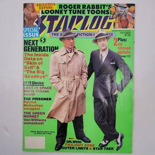 Photo of Vintage Starlog #135 Oct 1988 SciFi Magazine Dr. Who - Star Trek