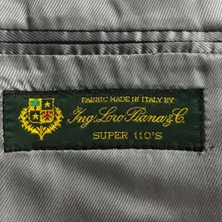 Photo of Loro Piana Wool Samuesohn Blazer Mens 38R Dark Gray Pinstrip Sport Jacket Coat