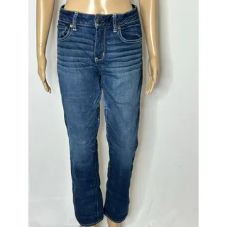 Photo of American Eagle Straight Leg Super Stretch Jeans Women’s 10 Short Blue Denim