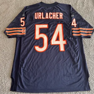 Photo of 100% Authentic Brian Urlacher NFL Chicago Bears Reebok Home White Jersey Size 52