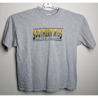 Photo of Vintage Southern Miss Golden Eagles T Shirt Gray Men XL NCAA College Graphic Tee