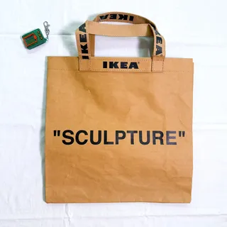 Photo of Virgil Abloh x IKEA MARKERAD Off-White "SCULPTURE" Tote Bag - Medium 9 Gallon