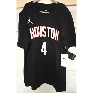 Photo of Nike Jordan Houston Rockets Jalen Green #4 Youth Large 14/16 Black NBA Tee NWT
