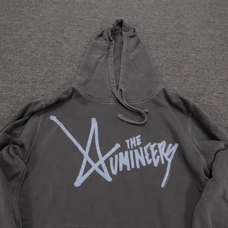 Photo of The Lumineers Hoodie Mens Small Gray Graphic Pullover Fleece Independent Trading
