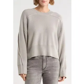 Photo of Rag & bone Lysa Crewneck Wool Blend Sweater Womens XS Beige Minimal Quiet Luxury