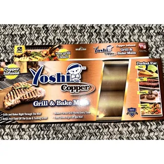 Photo of Yoshi Copper Grill and Bake Mats (Set of 2)