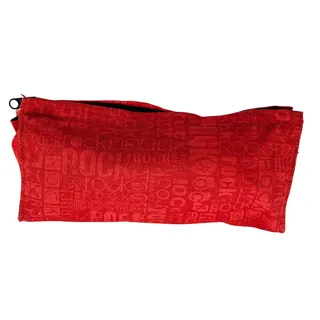 Photo of -Red Pencil Case Makeup Bag Red Cosmetic Pouch Fabric Zipper Pouch Travel Makeup Bag School Desk Organizer Red Pencil Case Cosmetic Pouch