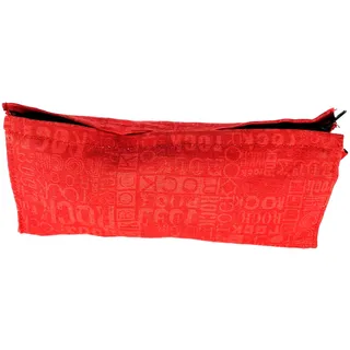 Photo of -Red Pencil Case Makeup Bag Red Cosmetic Pouch Fabric Zipper Pouch Travel Makeup Bag School Desk Organizer Red Pencil Case Cosmetic Pouch