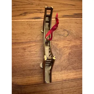 Photo of VTG Restoration Hardware Golden Gate Bridge Brass Christmas Ornament 5.5" SF CA