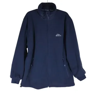 Photo of Vintage Y2K Pure Alaska Fleece Jacket Men’s XL Navy Blue Full Zip Outdoor Winter