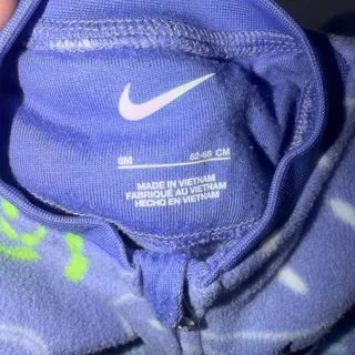 Photo of Nike Baby 6 Months Printed Club Sleep & Play One Piece Pajamas Coverall Purple