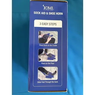 Photo of DMI Sock Aid & Shoe Horn Mobility Kit Helps Put Socks On Off No Bending New